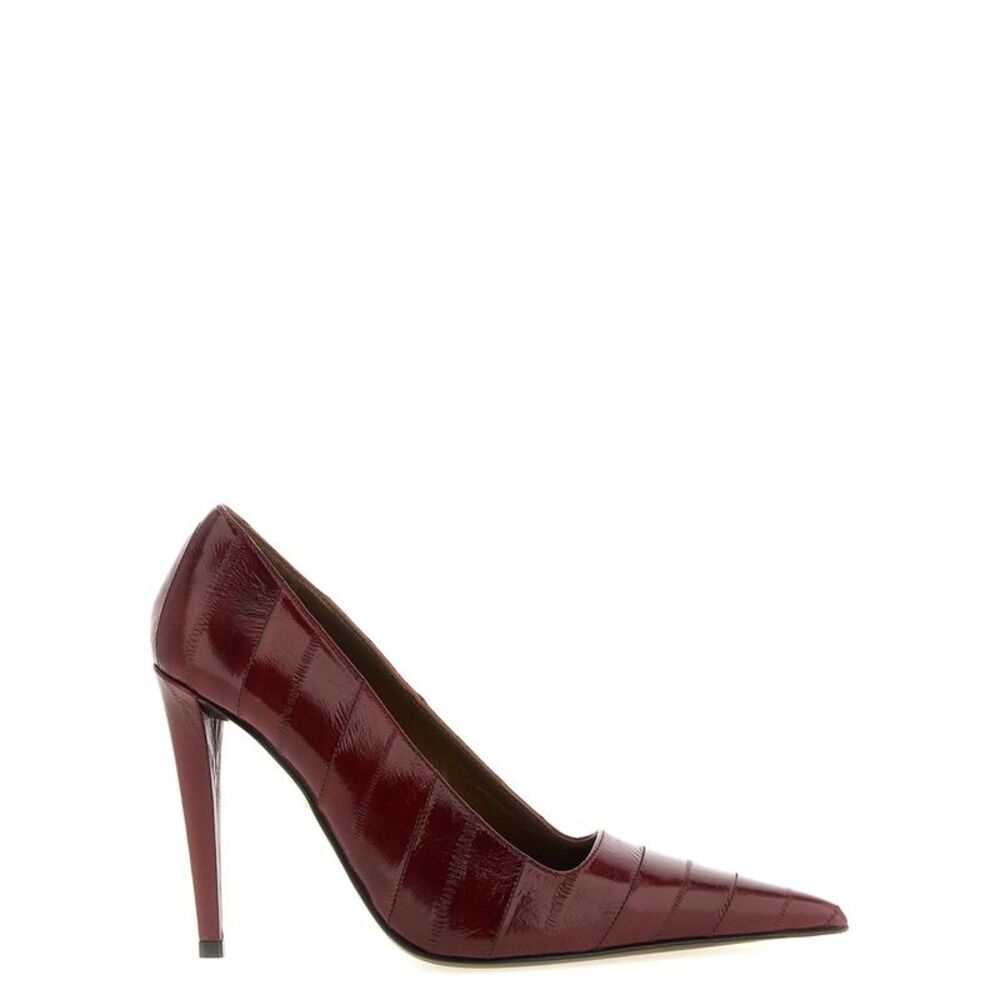 Giuseppe Zanotti Bordeaux Leather High Heel Women's Pumps
